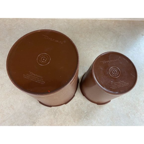 Tupperware Made In Canada Brown Sugar And Flour Containers Without Lids - Picture 3 of 5